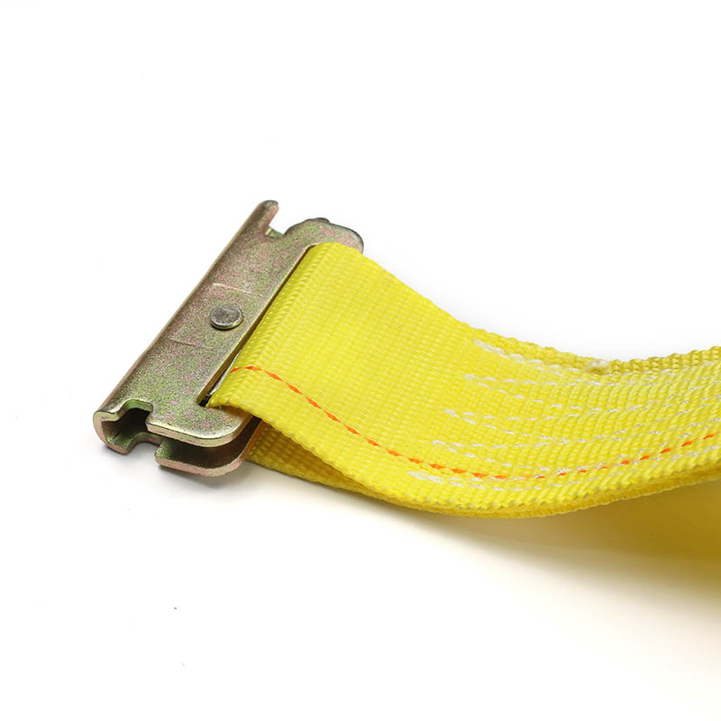 Ang 2-Inch E-Track Ratchet Strap Blue Yellow