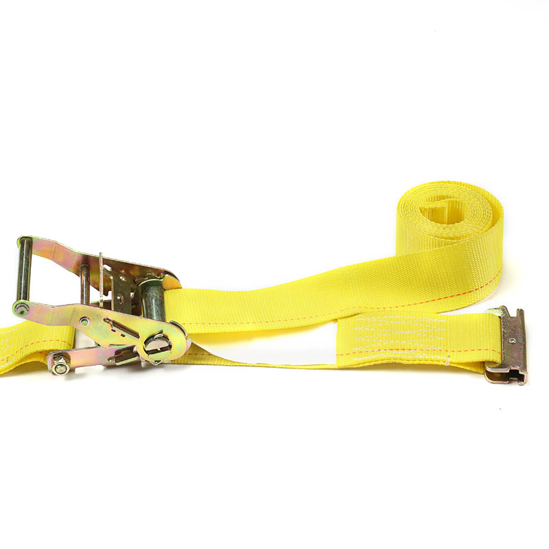 Ang 2-Inch E-Track Ratchet Strap Blue Yellow