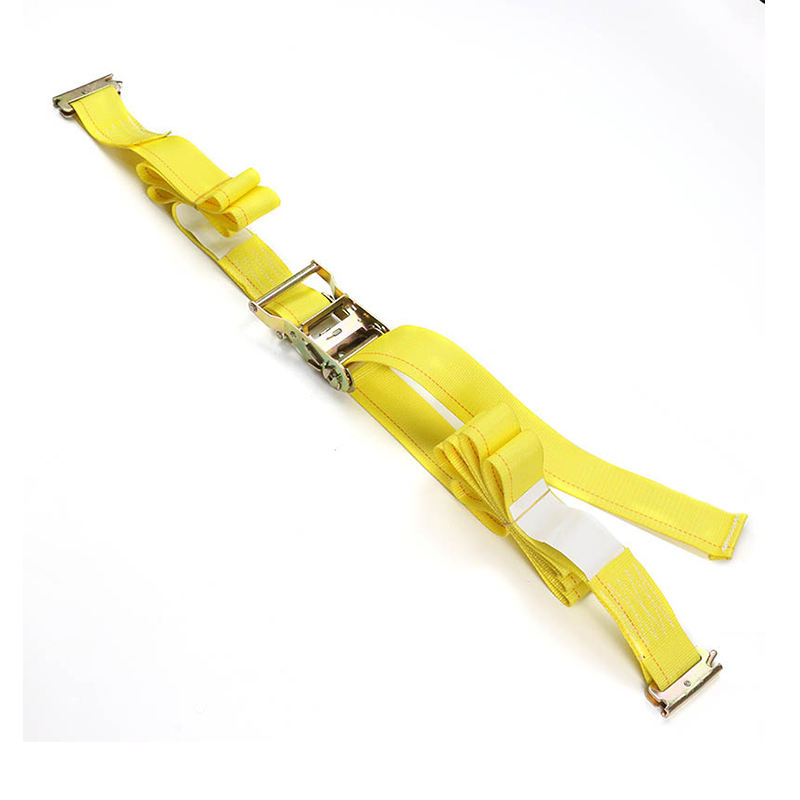 Ang 2-Inch E-Track Ratchet Strap Blue Yellow