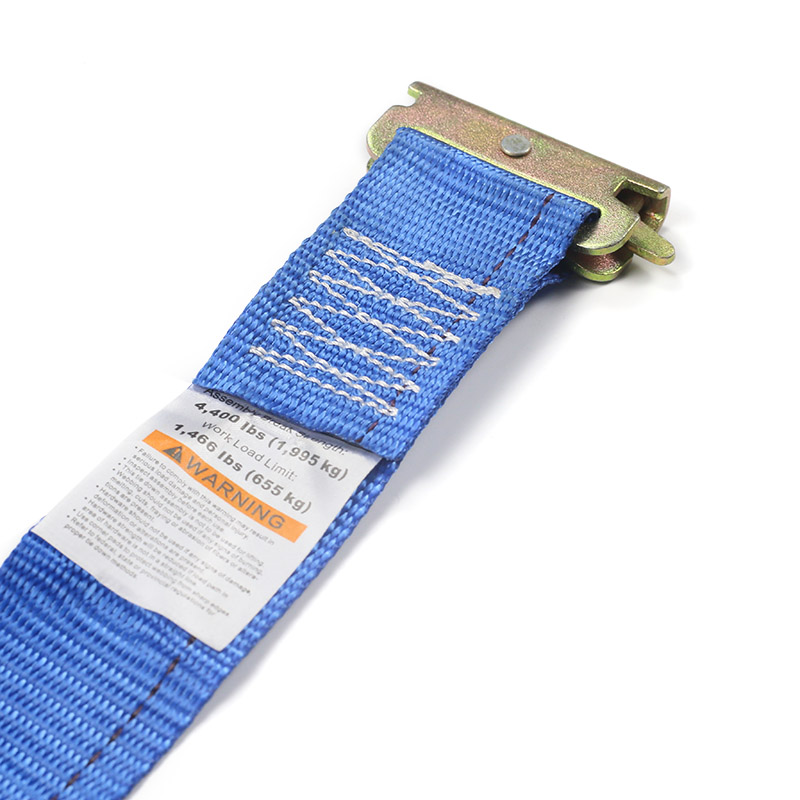 Ang 2-pulgada na E-Track Ratchet Strap (Asul)