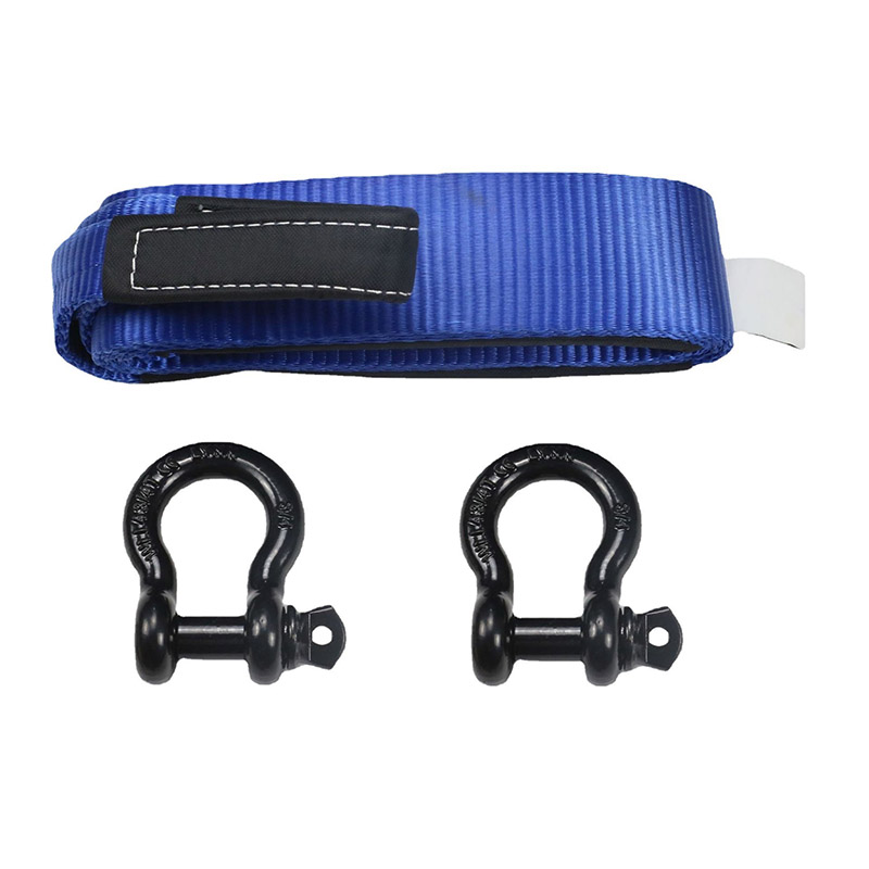 Ang Tow Straps D Shackle Blue Ang Tow Straps D Shackle Blue